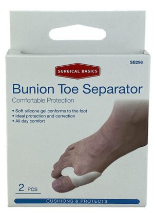 Surgical Basics Bunion Toe Spreader 2 Pack - Provides Soft And Comfortable Relief