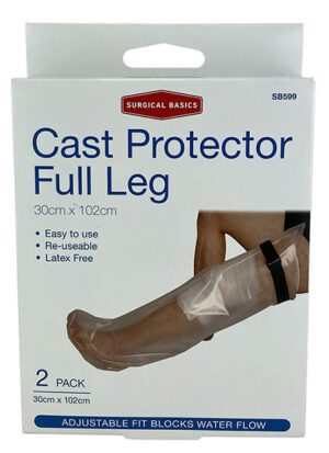 Surgical Basics Cast Protector Full Leg 2 Pack