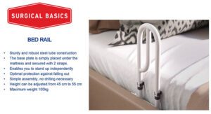 Bed Rail Adj W/straps 45-55cm
