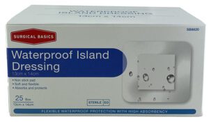 Surgical Basics Waterproof Dressing 13x14cm Display Of 25