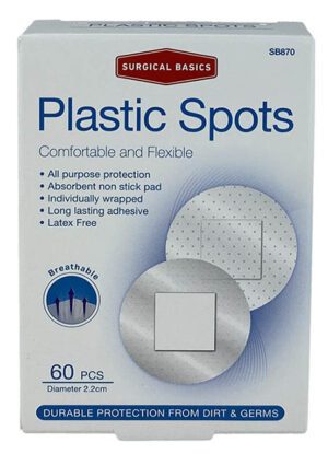 Surgical Basics Plastic Spots 60 Per Pack