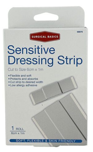 Low Allergy Dressing Strip 6cm X 1m