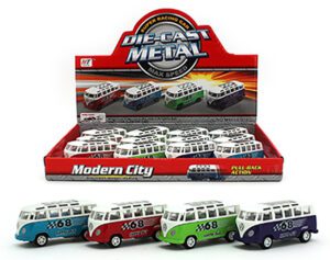 Kombi Pull Back Die Cast Display Of 12