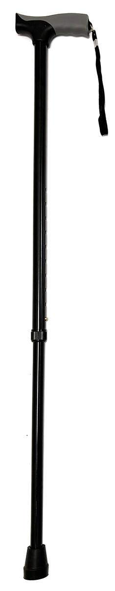 W/stick Black Adj Grip Handle 77-98cm