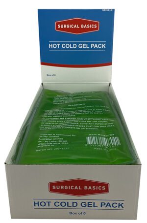 Surgical Basics Hot/cold Green (15 X 30cm) Gel Pack Display Of 6