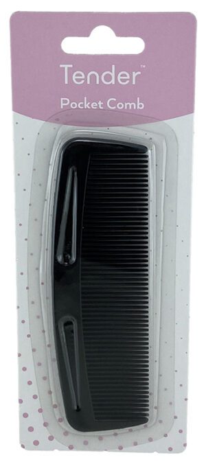Tender Comb 6 Inch Black