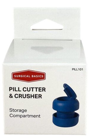 Surgical Basics Ergo Pill Cutter 3 In 1 - Pill Cutter Crusher And Storage