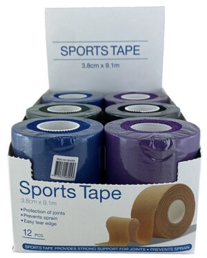 Surgical Basics Sports Tapes (4 Colours) Display Of 12