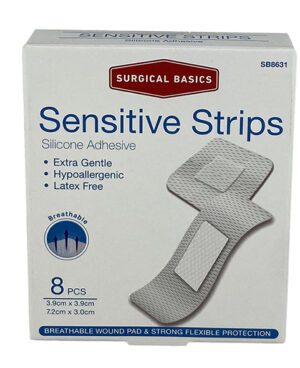 Surgical Basics Sensitive Silicone Adhesive Strips 8 Pack