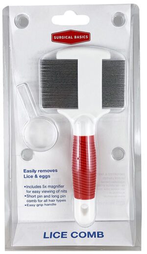 Surgical Basics Metal Lice Comb Double Sided With Magnifier