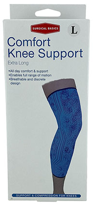 Surgical Basics Comfort Knee Support Extra Long Large