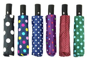Umbrella Ladies Folding Spots Auto Open Close