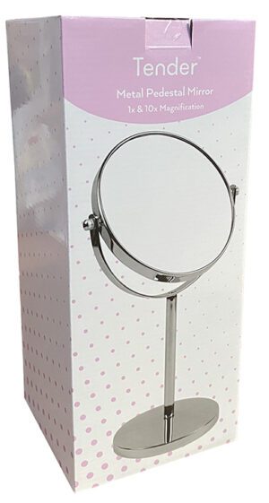 Metal Pedestal Mirror 1x & 10x D/s
