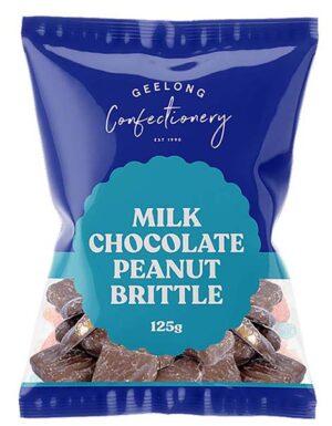 Geelong Confectionery Peanut Brittle 125g