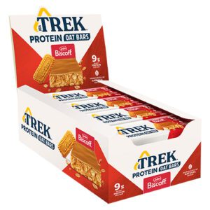 Trek Protein Biscoff Oat Bar Display 16