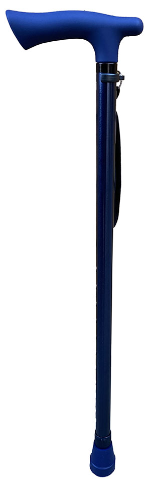 Surgical Basics Walking Stick Anodised Navy Adj 72-95cm With Strap