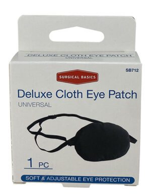 Surgical Basics Deluxe Cloth Eye Patch Display Of 6