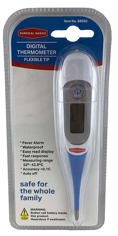 Surgical Basics Digital Thermometer Flexible Tip & Case