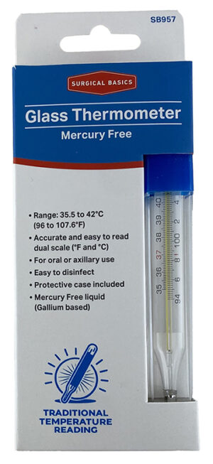 Surgical Basics Clinical Thermometer Mercury Free