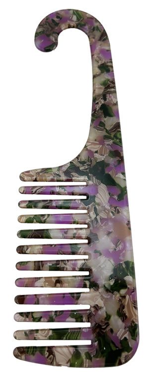 Tender Shower Comb Dark Marble 23cm 6 Pack